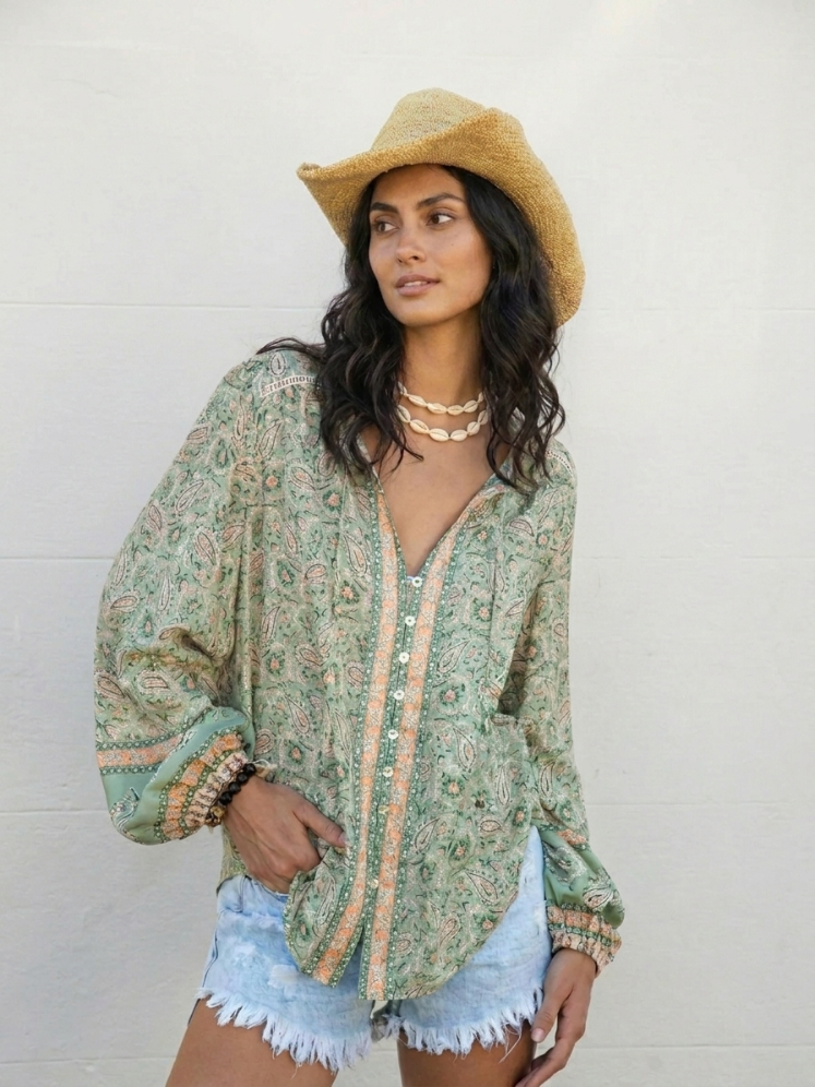 Toscana — Blusa Paisley Boho